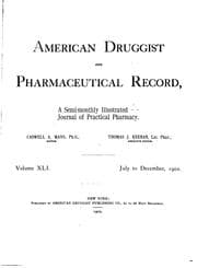 Tapa de American Druggist and Pharmaceutical Record