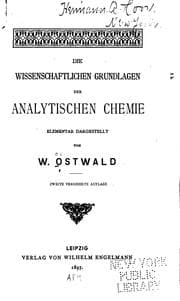 Tapa de Die wissenschaftlichen Grundlagen der analytischen Chemie elementar dargestellt
