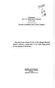 Tapa de Chicago Historical Society Collection