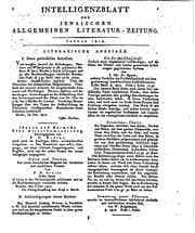 Tapa de Jenaische allgemeine Literatur-Zeitung. Jahrg. 1-[38. With] Intelligenzblatt ...