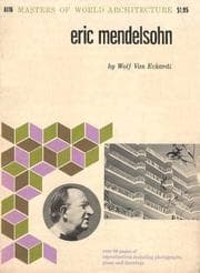 Tapa de Eric Mendelsohn (Masters of World Architecture)