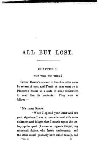 Tapa de All but lost