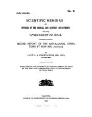 Tapa de Scientific memoirs by officers of the Medical and Sanitary Departments of the Government of ...