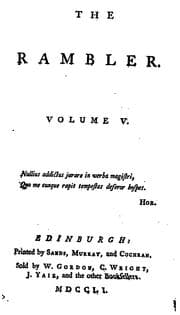 Tapa de The Rambler [by S. Johnson and others].