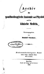 Tapa de Archiv fuer pathologische anatomie und physiologie und klinische