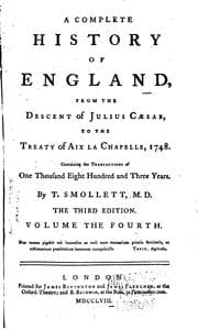 Tapa de A Complete History of England: From the Descent of Julius Caesar, to the Treaty of Aix la ..