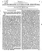 Tapa de Allgemeine Literatur-zeitung