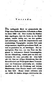 Tapa de Die Regionen der Stadt Rom, nach den besten Handschriften [of the Curiosum urbis Romae regionum ...