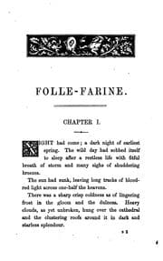 Tapa de Folle-Farine, by 'Ouida'