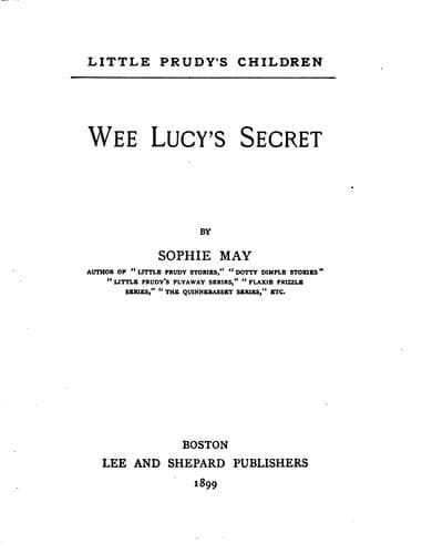 Tapa de Wee Lucy's Secret