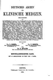 Tapa de Deutsches Archiv für klinische Medizin