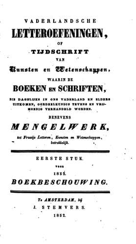 Tapa de Vaderlandsche letter-oefeningen