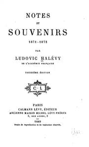 Tapa de Notes et souvenirs, 1871-1872