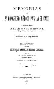 Tapa de Memorias del 2 ̊Congreso médico pan-americano v.2