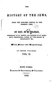 Tapa de The History of the Jews, from the Earliest ṗeriod to the Present Time