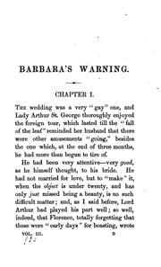 Tapa de Barbara's warning, by the author of 'Recommended to mercy', &c