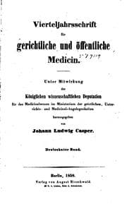 Tapa de Vierteljahrsschrift für gerichtliche Medizin und öffentliches Sanitätswesen