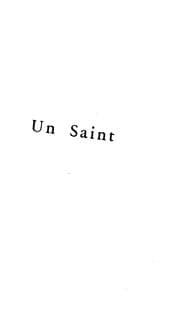 Tapa de Un saint