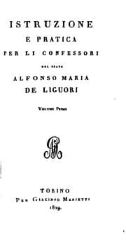 Tapa de Istruzione e pratica per li confessori