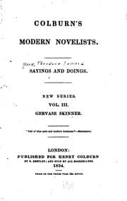 Tapa de Sayings and Doings: New [i.e. Third] Series ..