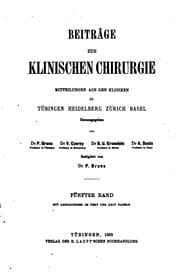 Tapa de Beitraege zur klinischen chirurgie
