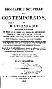 Tapa de Biographie nouvelle des Contemporains