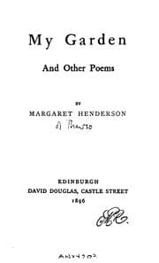 Tapa de My Garden and Other Poems