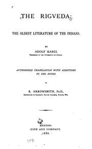 Tapa de The Rigveda: the oldest literature of the Indians