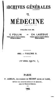 Tapa de Archives générales de médecine