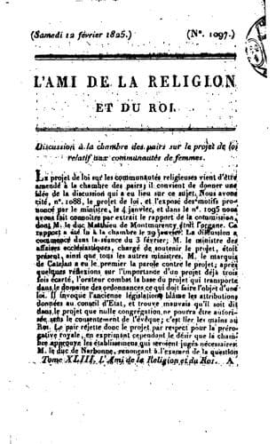 Tapa de L'Ami de la religion