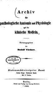 Tapa de Archiv fuer pathologische anatomie und physiologie und klinische
