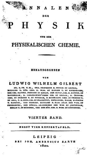 Tapa de Annalen der Physik