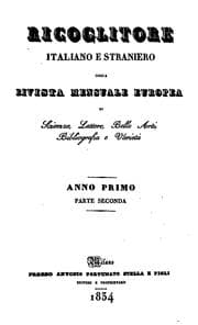 Tapa de Ricoglitore italiano e straniero