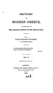 Tapa de Sketches of modern Greece, by a young English volunteer in the Greek service