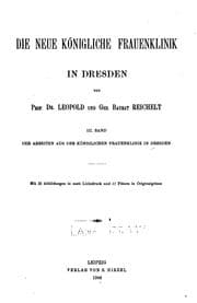 Tapa de Arbeiten aus der Königlichen Frauenklinik in Dresden. v.3, 1906