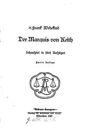 Tapa de Der Marquis von Keith: Schauspiel in fünf Aufzügen
