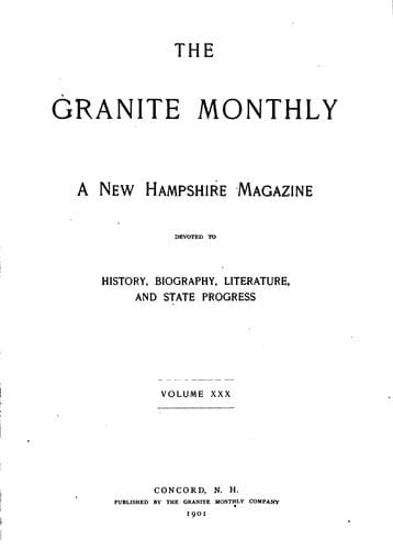 Tapa de The Granite State Monthly