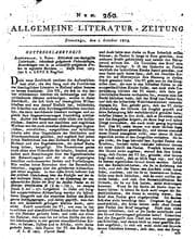 Tapa de Allgemeine Literatur-zeitung