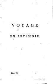 Tapa de Voyage en Abyssinie: et extrait des voyages de lord Valentia