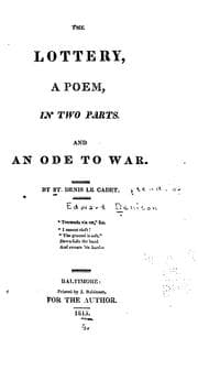 Tapa de The Lottery: And An Ode to War