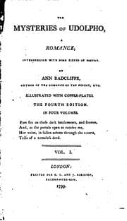 Tapa de The Mysteries of Udolpho, Vol. 1 of 4