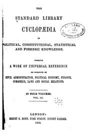 Tapa de The Standard Library Cyclopaedia of Political, Constitutional, Statistical and Forensic ...