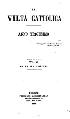 Tapa de La Civiltà cattolica