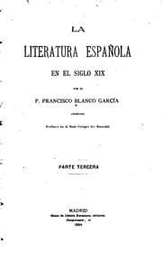 Tapa de La literatura española en el siglo XIX