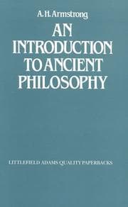 Tapa de An introduction to ancient philosophy