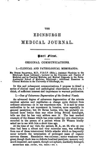 Tapa de Edinburgh Medical Journal