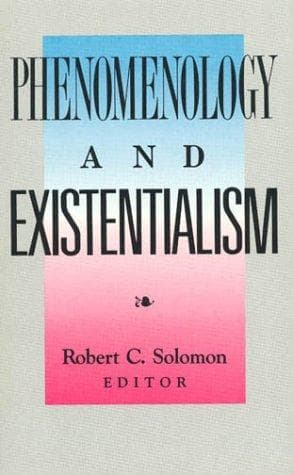 Tapa de Phenomenology and existentialism