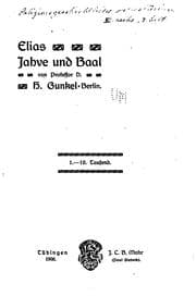 Tapa de Elias, Jahve und Baal