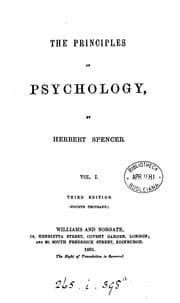Tapa de The principles of psychology. stereotyped