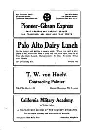 Tapa de Directory of Palo Alto, Mayfield, Stanford University, Ravenswood and East Palo Alto